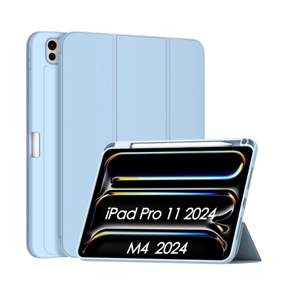 ✨BNWT - Apple iPad Pro 11” Case 2024 (M4, 5th Gen) Pencil Holder - Light Blue✨